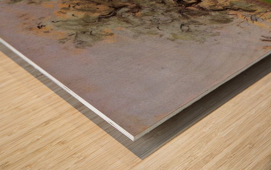 Apples Trees at Pontoise 1872 Camille Pissarr Wood print