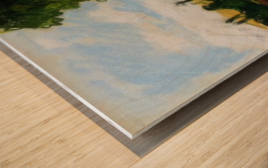 Landscape at Pontoise 2 1873 Camille Pissarro Wood print