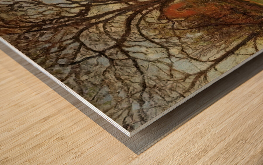 Chestnut Trees Louveciennes Spring 1870 Camille Pissarro Wood print