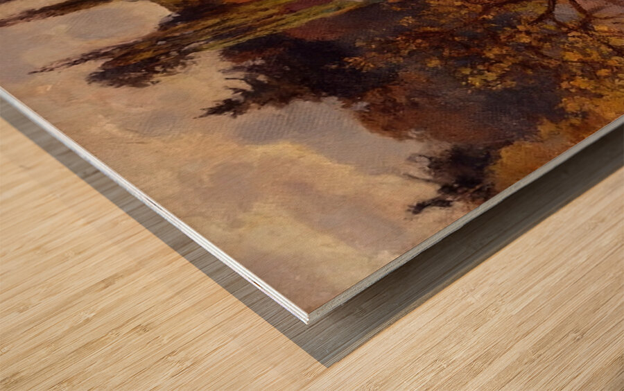 Bourgeois House in l Hermitage Pontoise 1873 Wood print