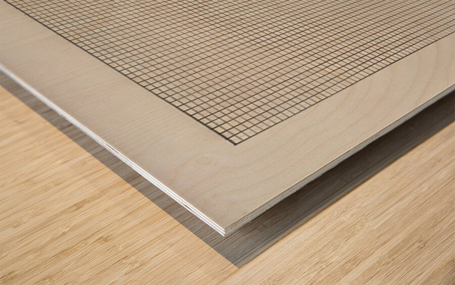 Agnes Martin    3 Wood print