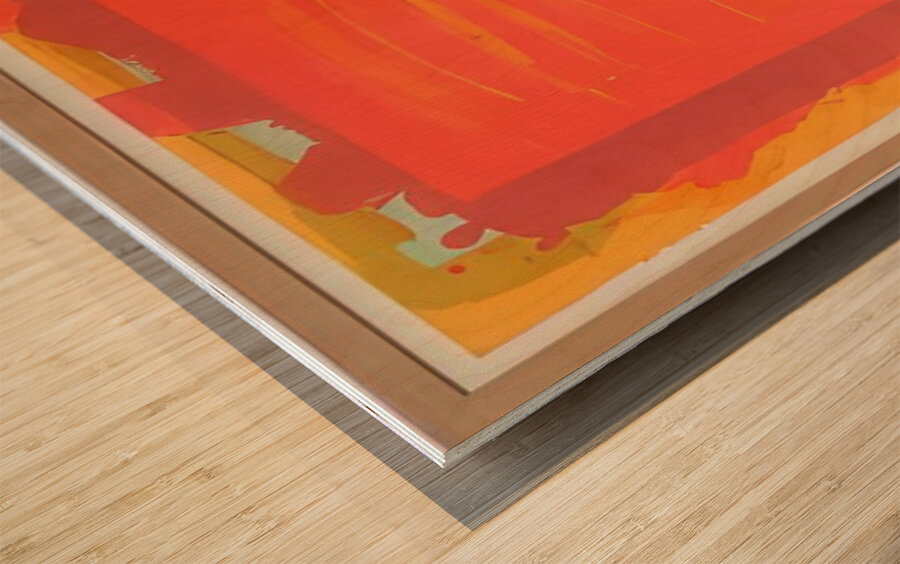 John Hoyland 7 Wood print