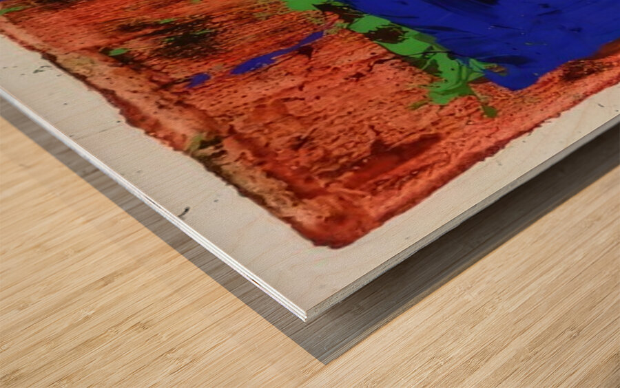 John Hoyland 11 Wood print