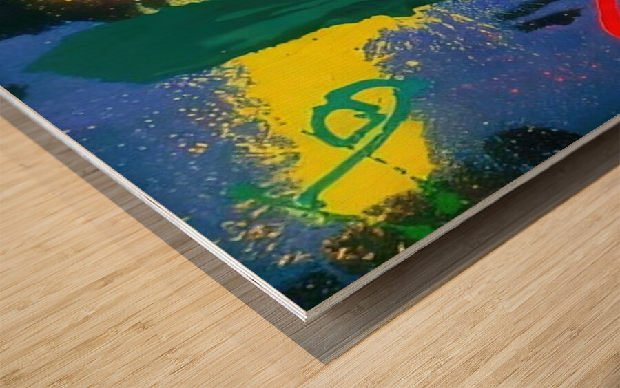 John Hoyland 13 Wood print