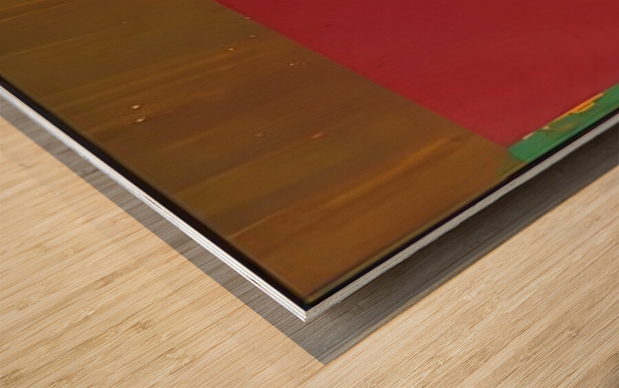 John Hoyland 14 Wood print