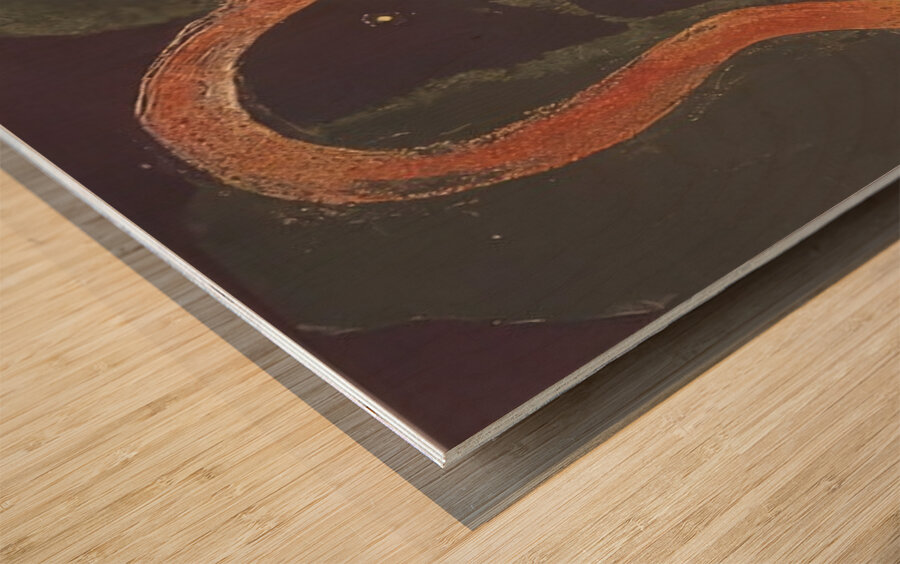 John Hoyland 15 Wood print