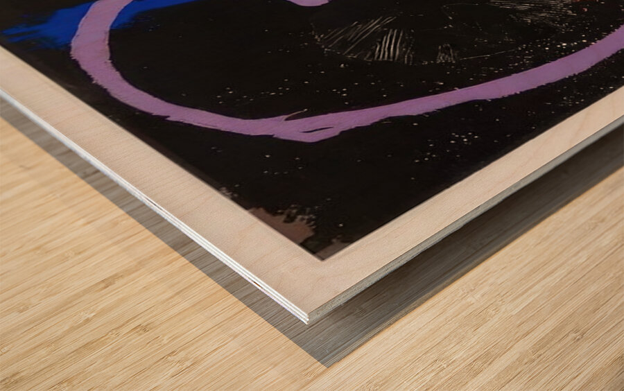 John Hoyland 20 Wood print