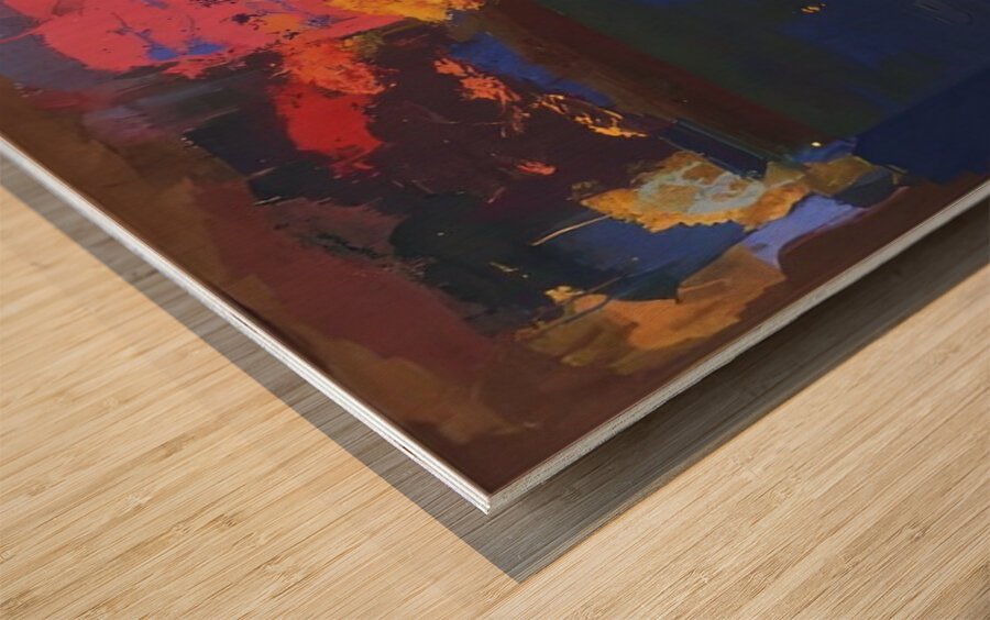 John Hoyland 22 Wood print