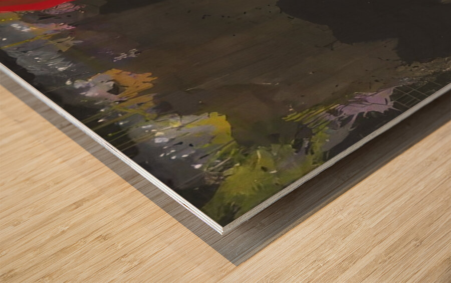 John Hoyland 23 Wood print