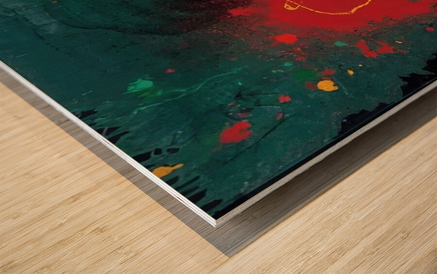 John Hoyland 27 Wood print