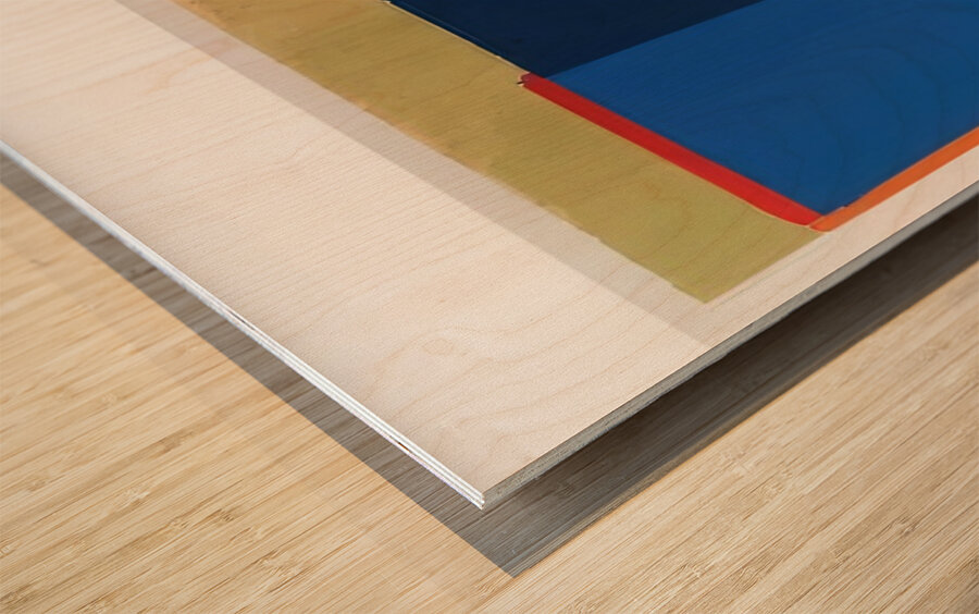 John Hoyland 30 Wood print