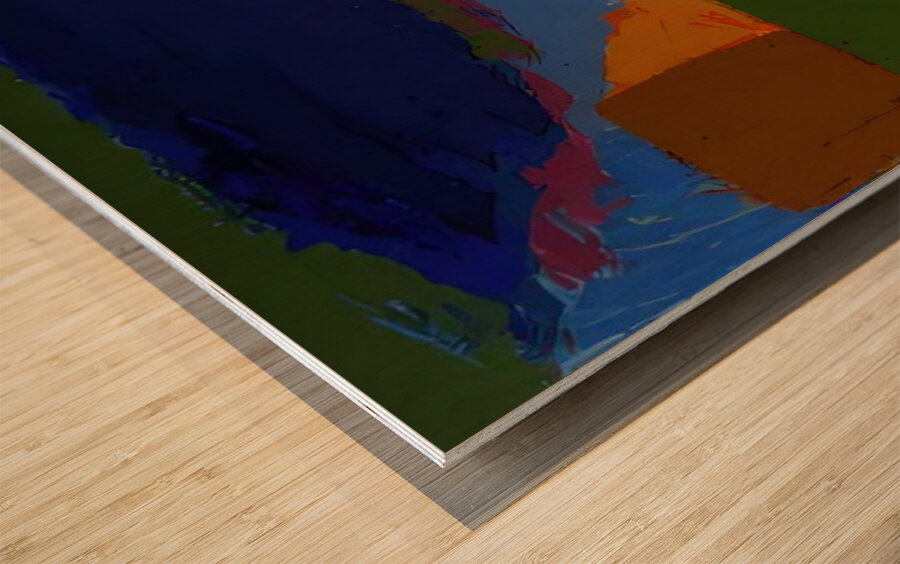 John Hoyland 32 Wood print