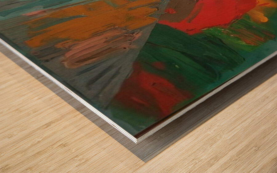 John Hoyland 36 Wood print