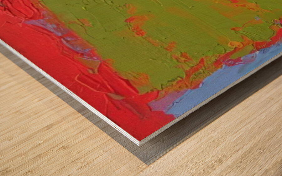 John Hoyland 37 Wood print