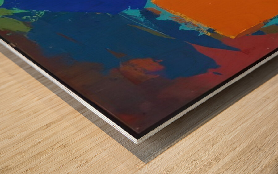 John Hoyland 41 Wood print