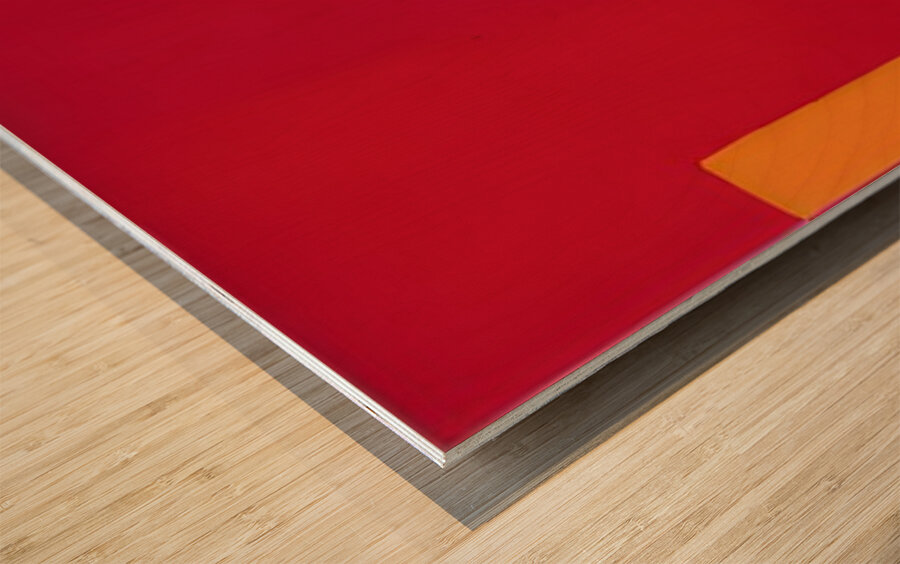 John Hoyland 42 Wood print