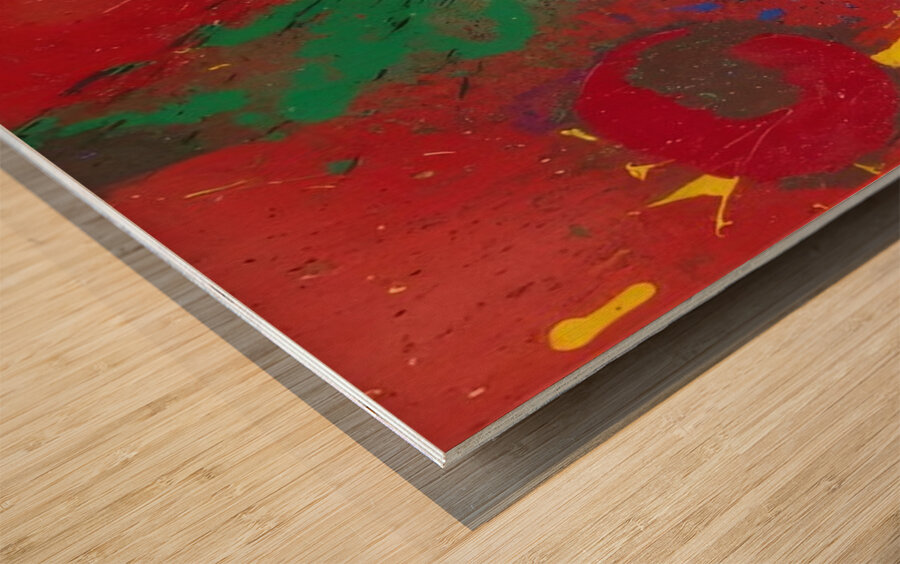 John Hoyland 43 Wood print