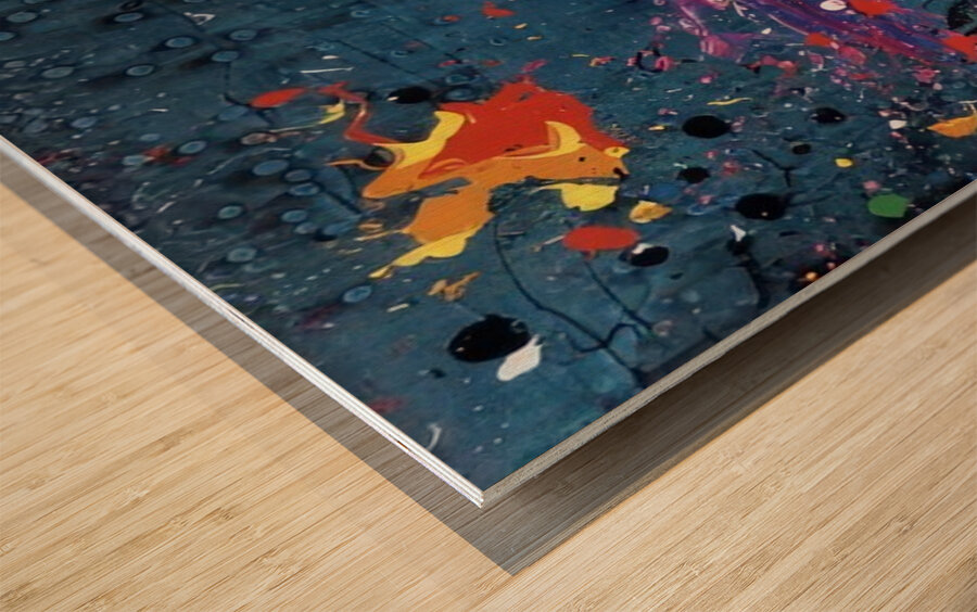 John Hoyland 44 Wood print