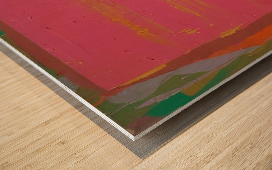 John Hoyland 51 Wood print