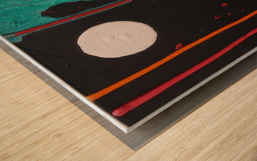 John Hoyland 52 Wood print