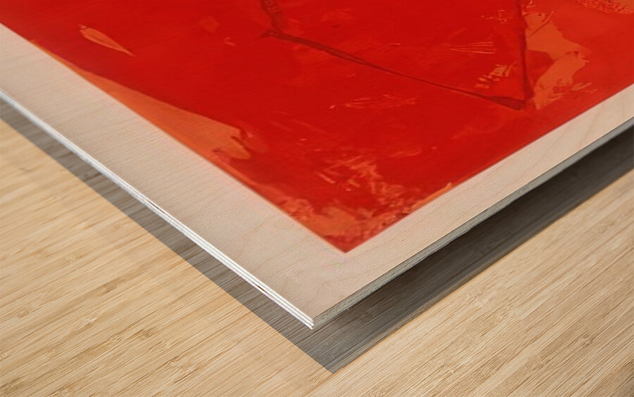 John Hoyland 53 Wood print