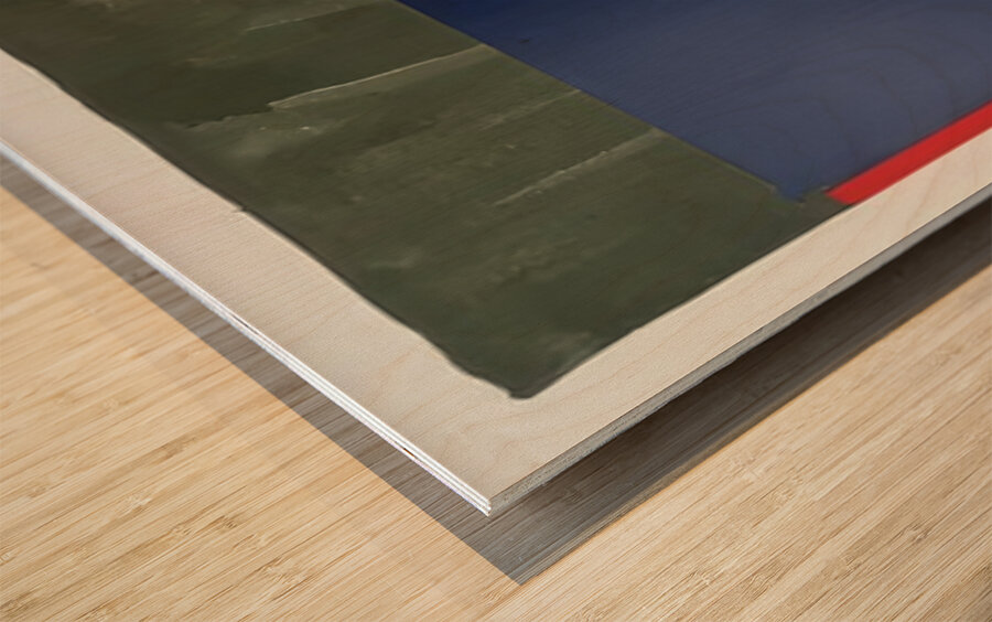 John Hoyland 55 Wood print