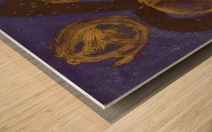 John Hoyland 57 Wood print