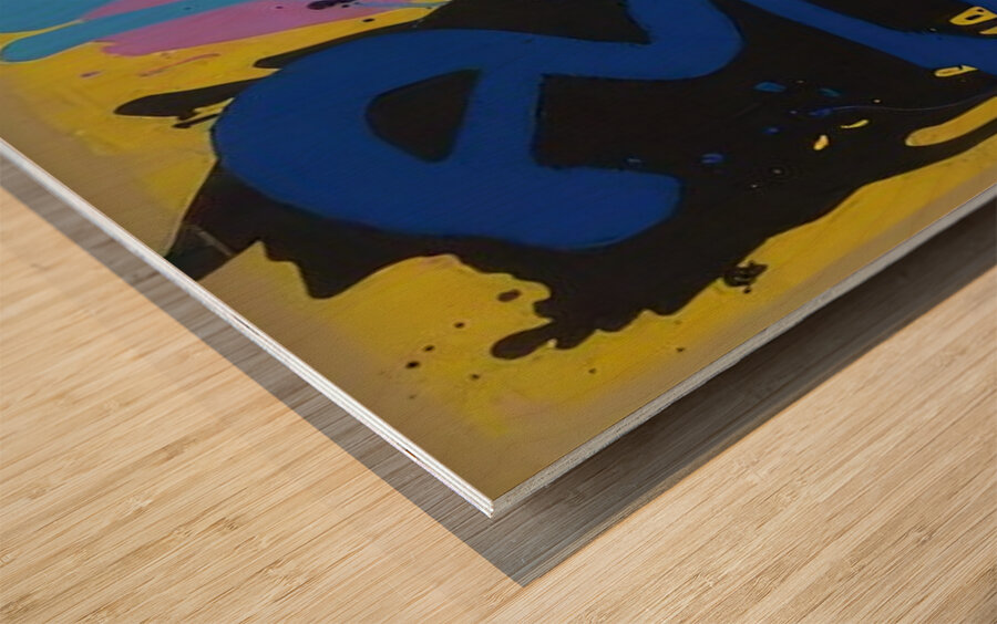 John Hoyland 58 Wood print