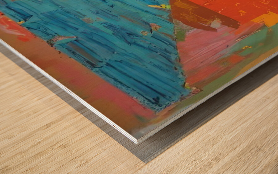 John Hoyland 59 Wood print