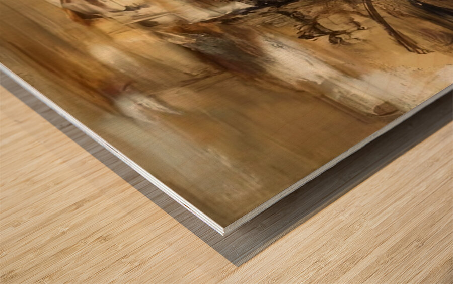 Zao Wo Ki 28 Wood print