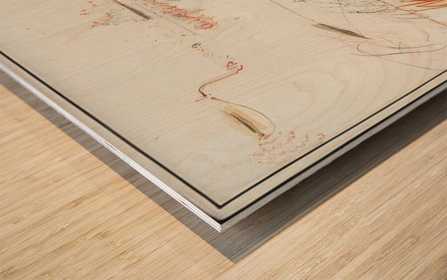 Art by Cy Twombly 4 Wood print