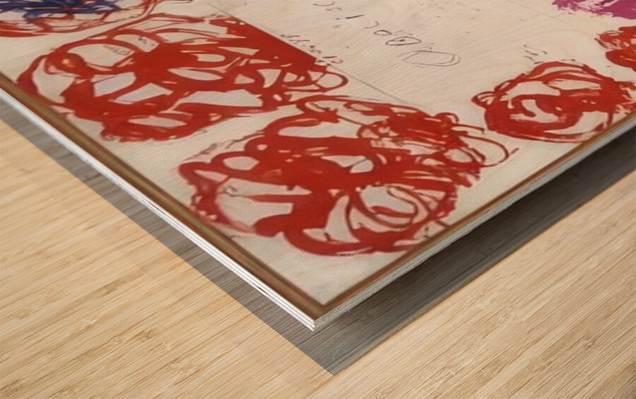 Art by Cy Twombly 6 Wood print