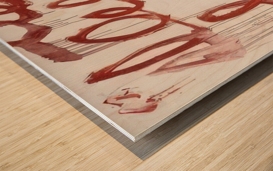 Art by Cy Twombly 29 Wood print