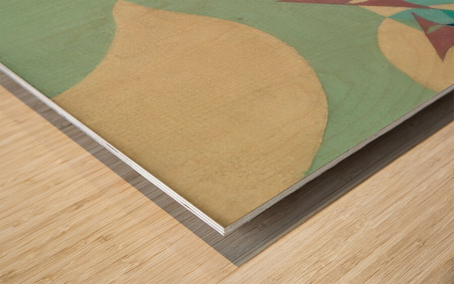 Artwork by Giacomo Balla  3 Wood print