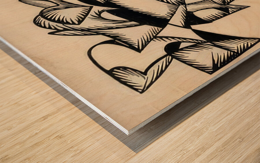 Artwork by Giacomo Balla  6 Wood print