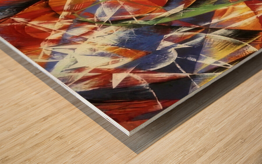 Artwork by Giacomo Balla  9 Wood print