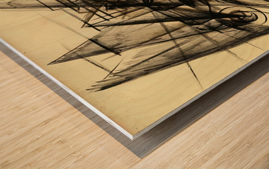 Artwork by Giacomo Balla  18 Wood print
