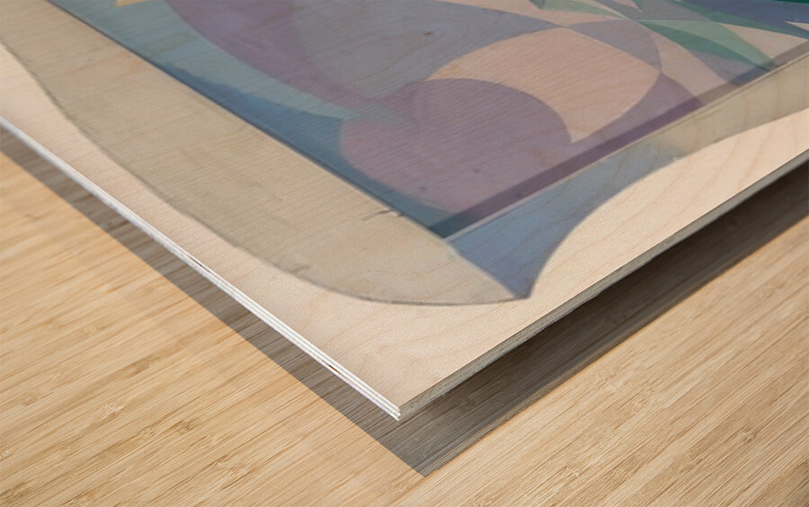 Artwork by Giacomo Balla  3 Wood print