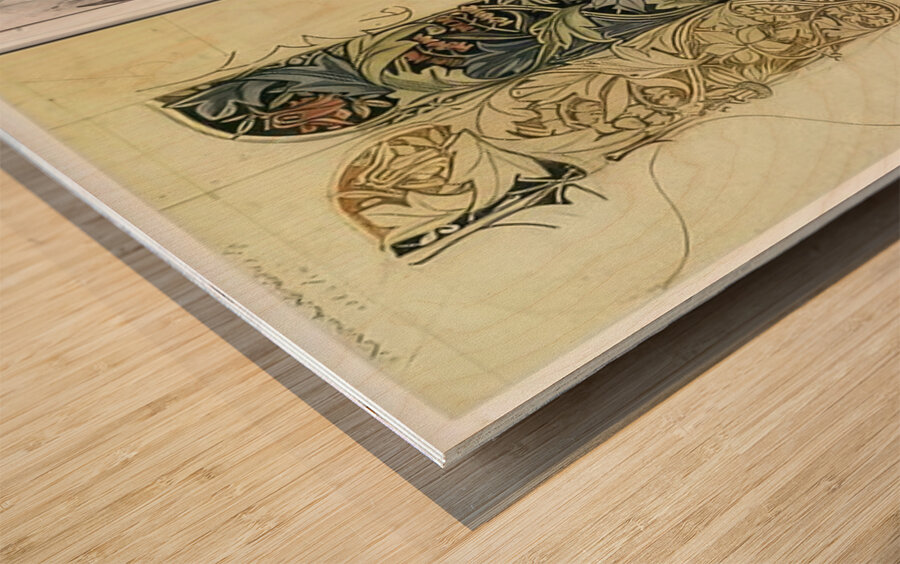 William Morris 6 Wood print