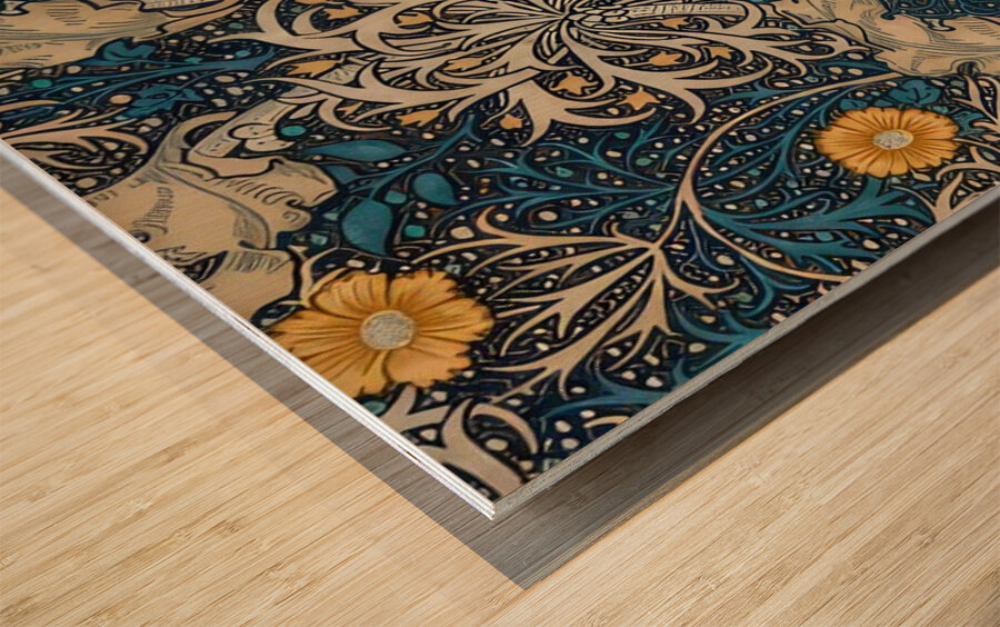William Morris 7 Wood print