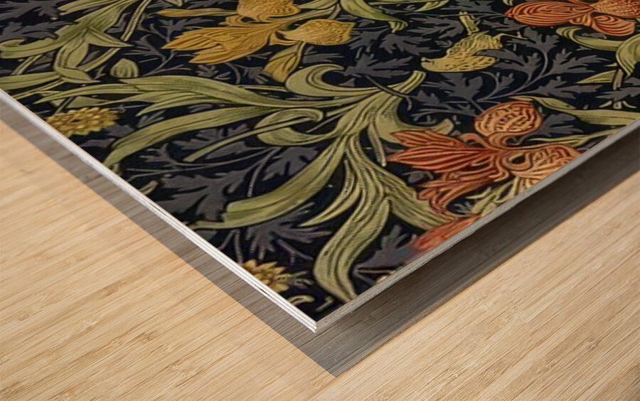 William Morris 12 Wood print