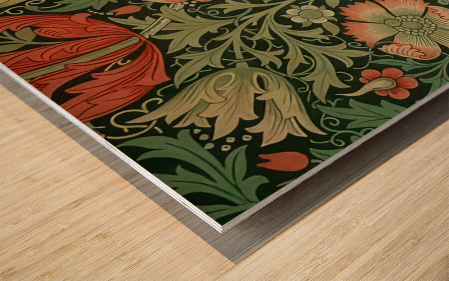 William Morris 24 Wood print