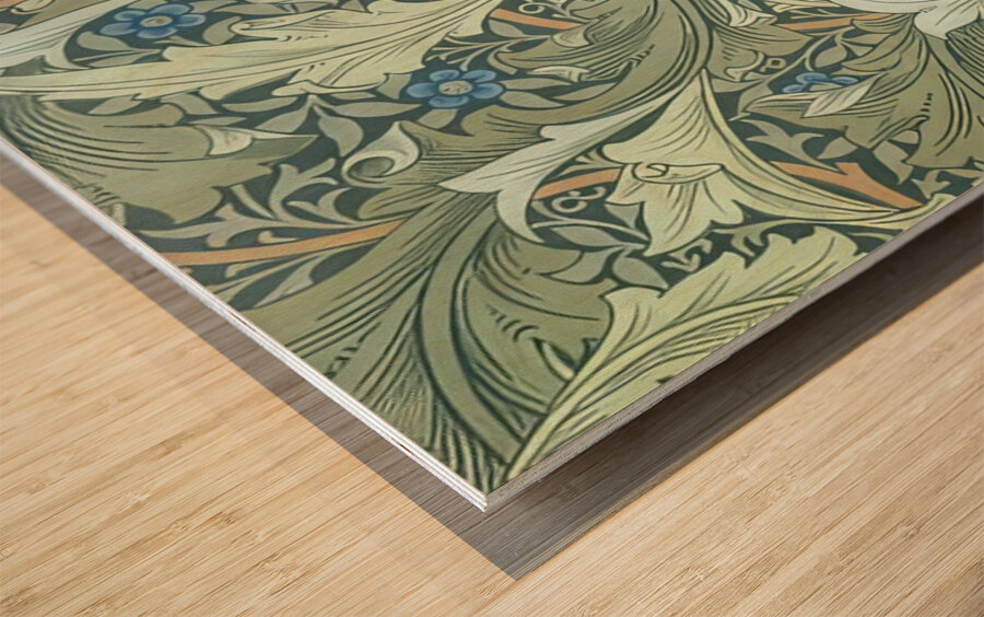 William Morris 25 Wood print