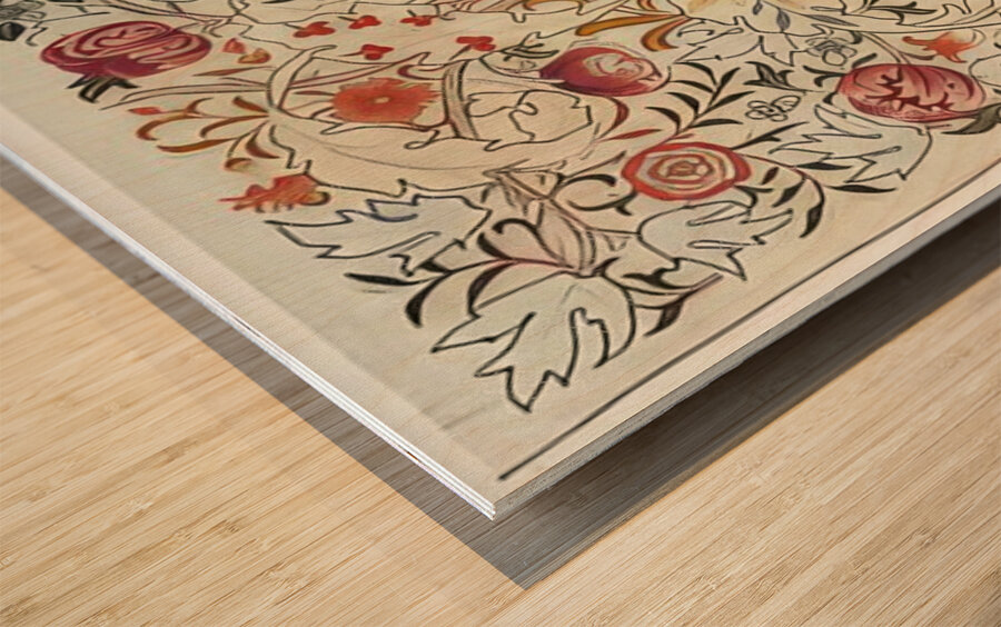 William Morris 55 Wood print