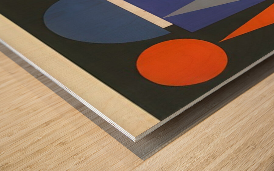 Auguste Herbin 46 Wood print