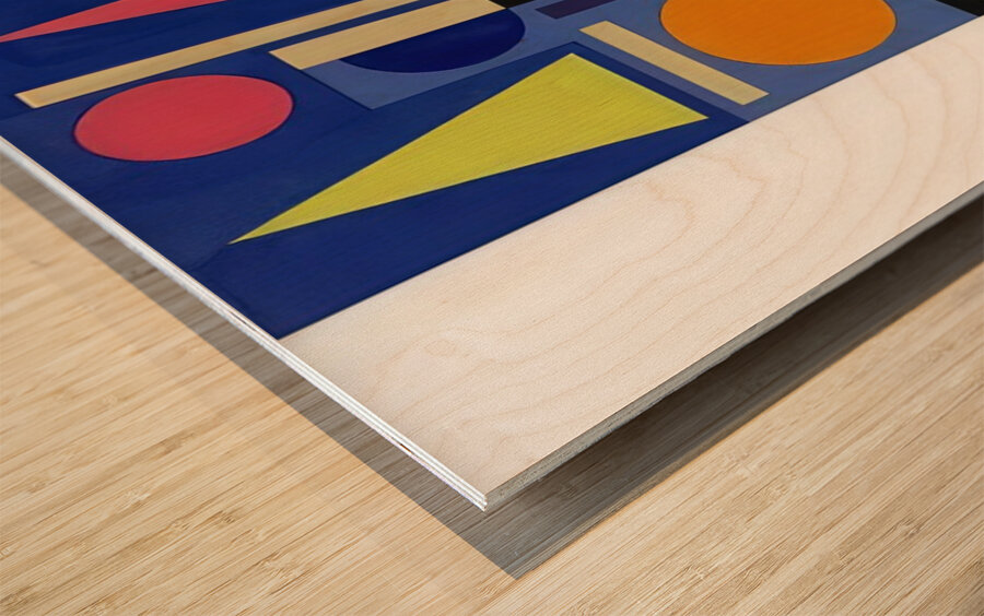 Auguste Herbin 34 Wood print