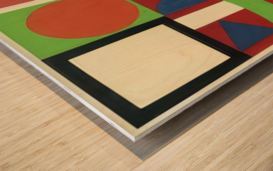 Auguste Herbin 42 Wood print