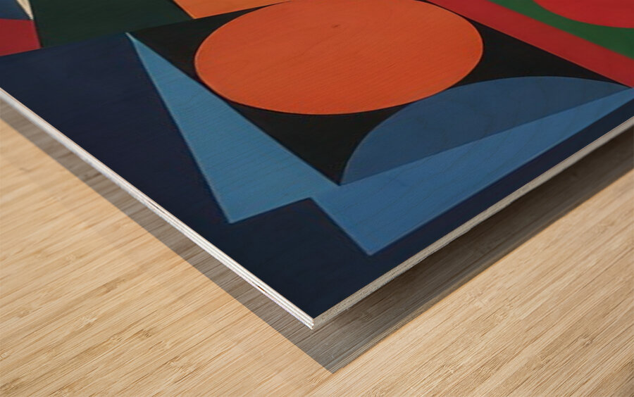 Auguste Herbin 50 Wood print