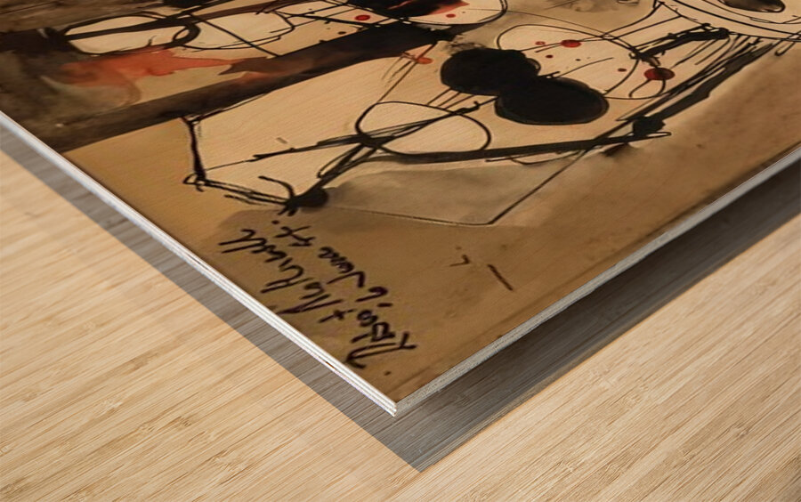 Robert Motherwell 3 Wood print