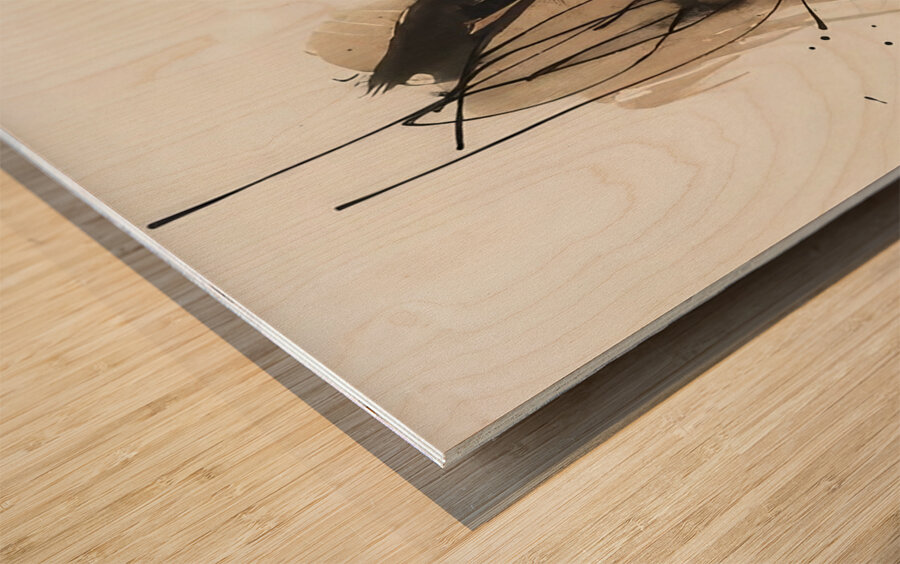 Robert Motherwell 8 Wood print